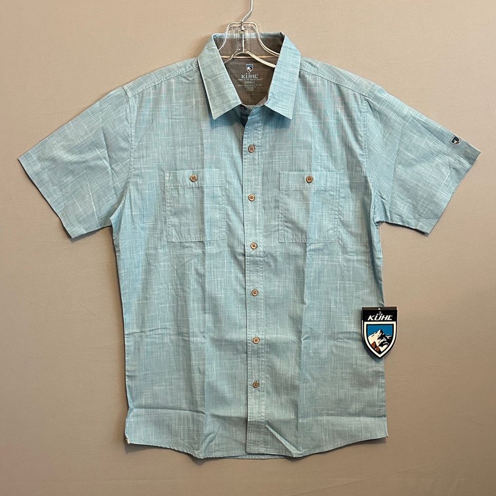Kuhl Men's Sky Blue Casual Button Down Shirt